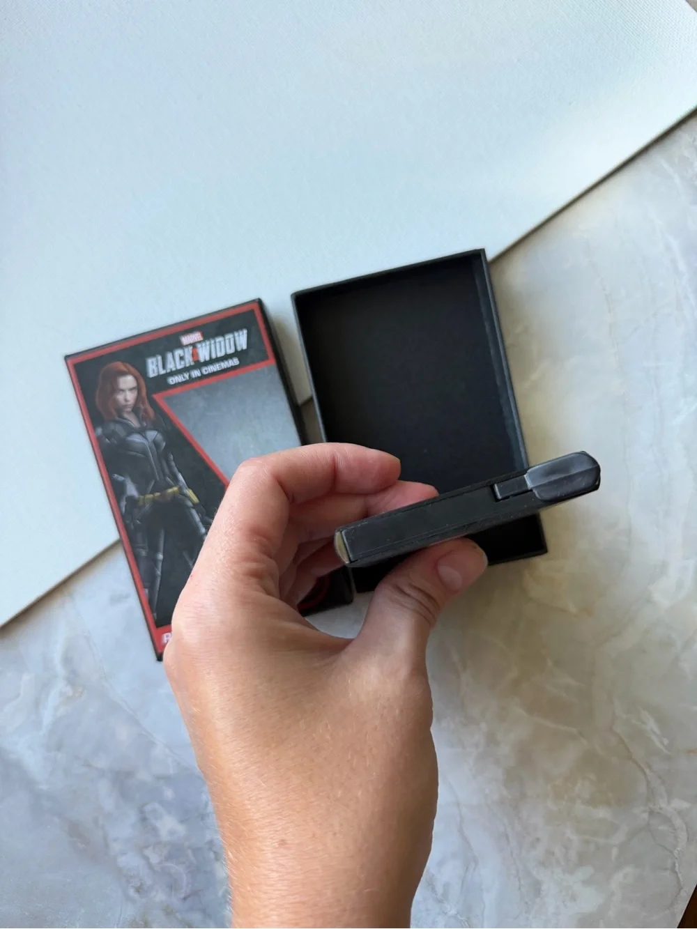 Marvel Black Widow RFID Card Wallet with Red Accents
